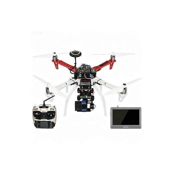 F450 Quadcopter Kit Aerial Drone Package 20: Aerial Photography Version/DJI Flight Controller/AT9S